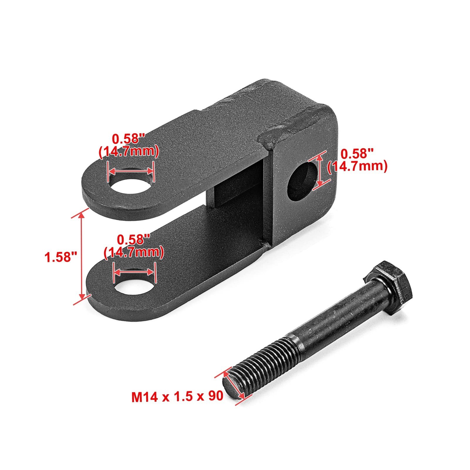 WeiSen Adjustable 1-3" Front Shock/Suspension Extension Leveling Lift Kit Com...