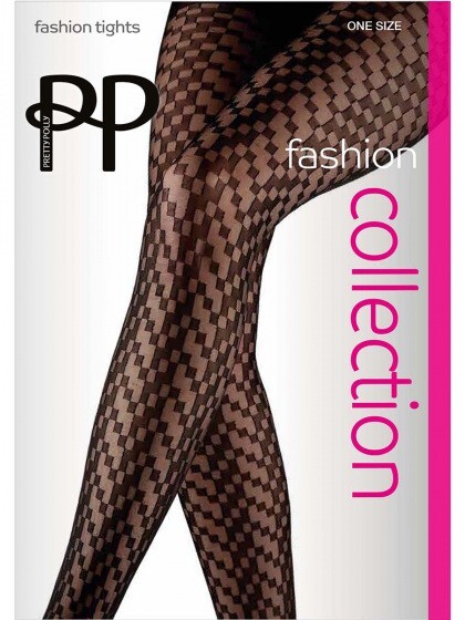 Pretty Polly Cubist Chevron  Tights  NEW 1 Size unboxed sealed bag FREE P&P