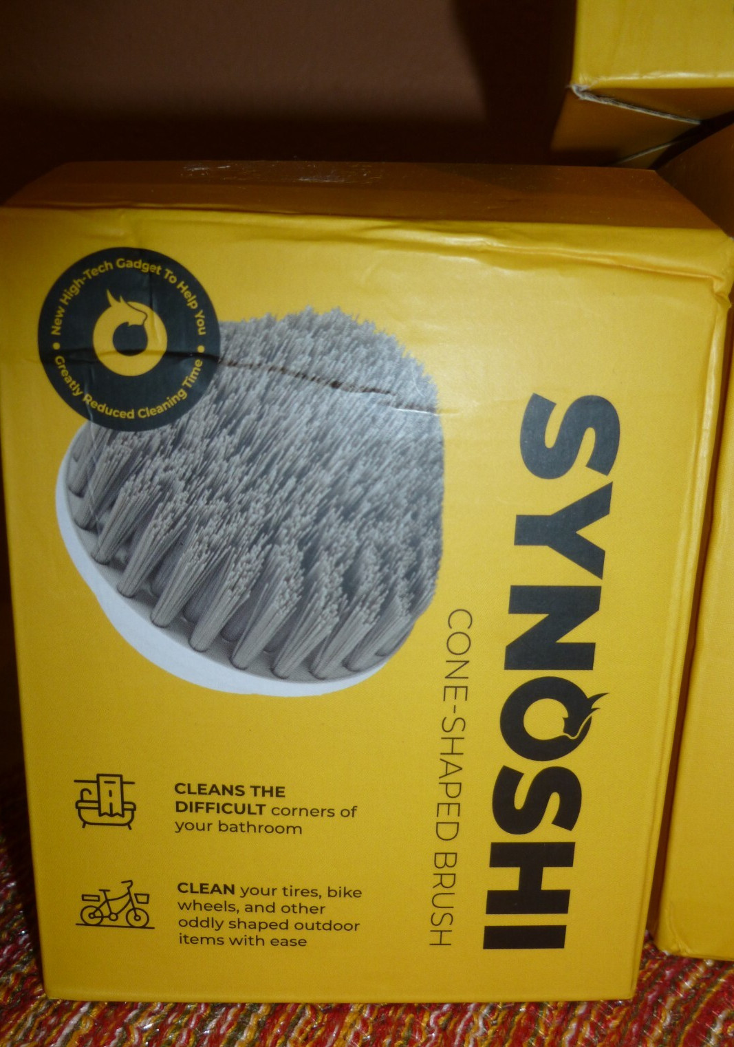 Synoshi® Replacement Cone-Shaped Brush, large flat, sponge heads, charging cord
