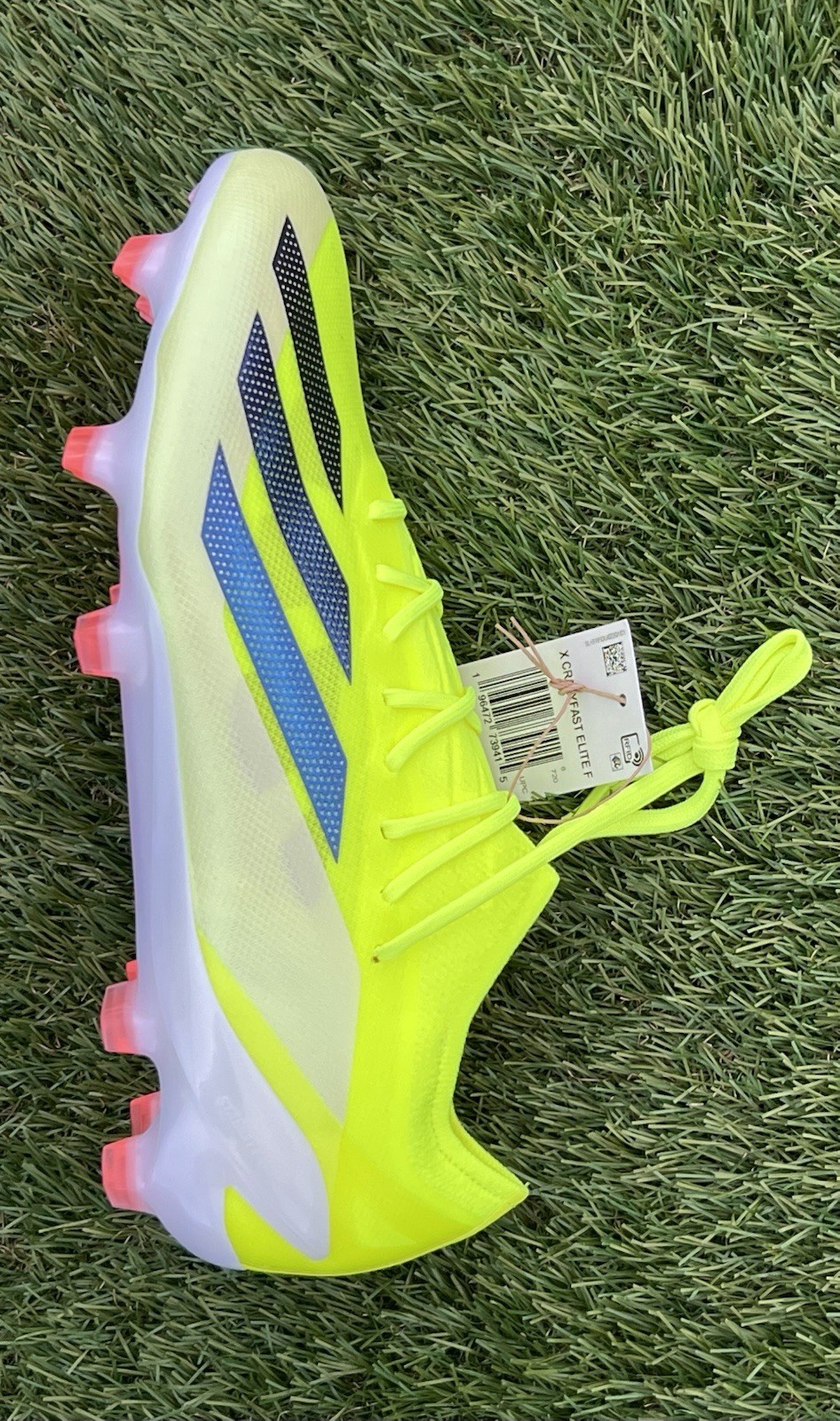IE2376 Men’s 7 adidas X Crazyfast Elite FG Soccer Cleats - 'Solar Energy Pack'