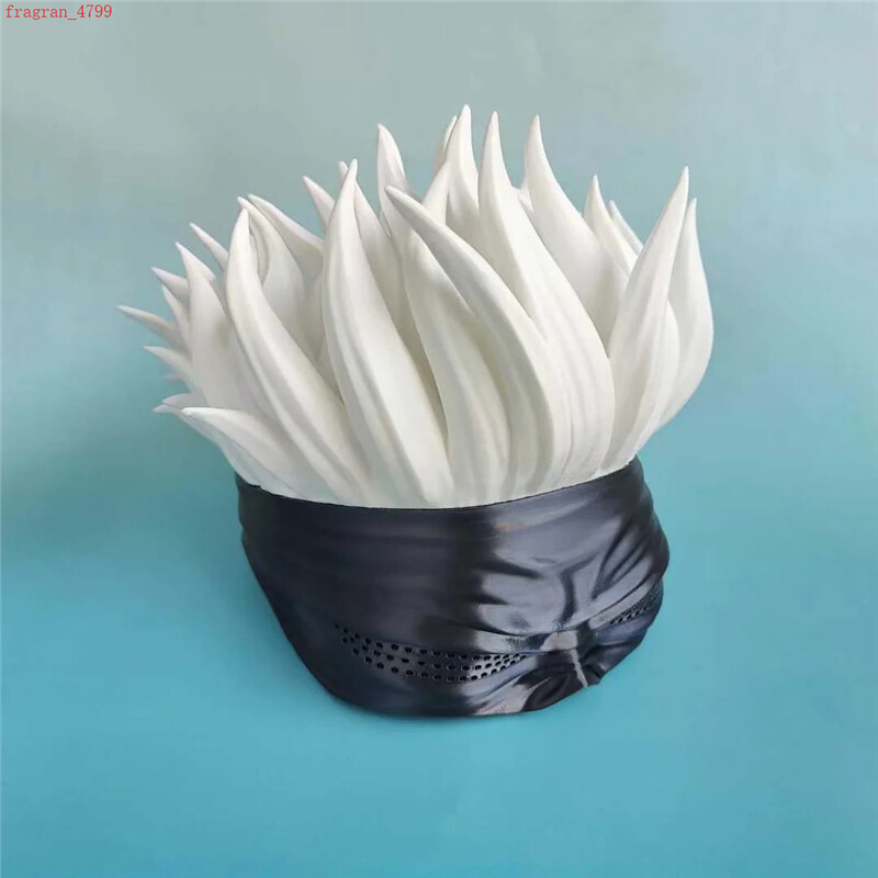 Anime Jujutsu Kaisen Gojo Satoru Cosplay Helmet Mask 1:1 Wearable Model Ornament