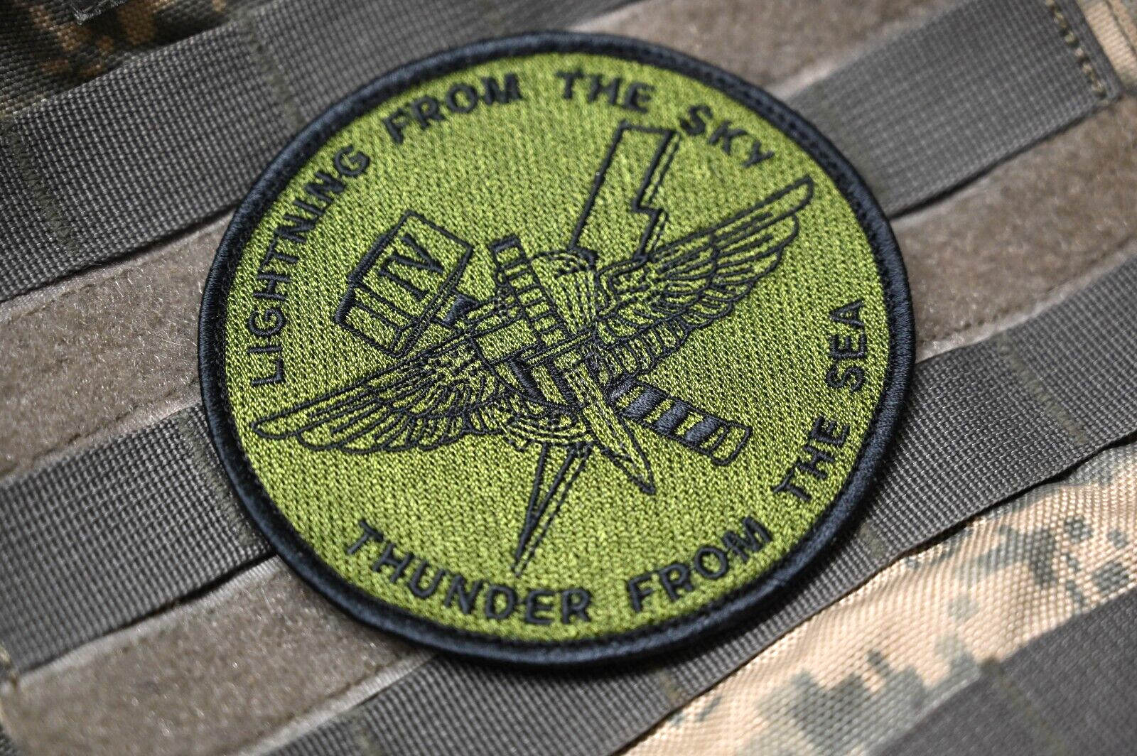USMC 4th AIR NAVAL GUNFIRE LIAISON CO⭐ANGLICO⭐FORCE HQ W/PALM BEACH vêlkrö PATCH
