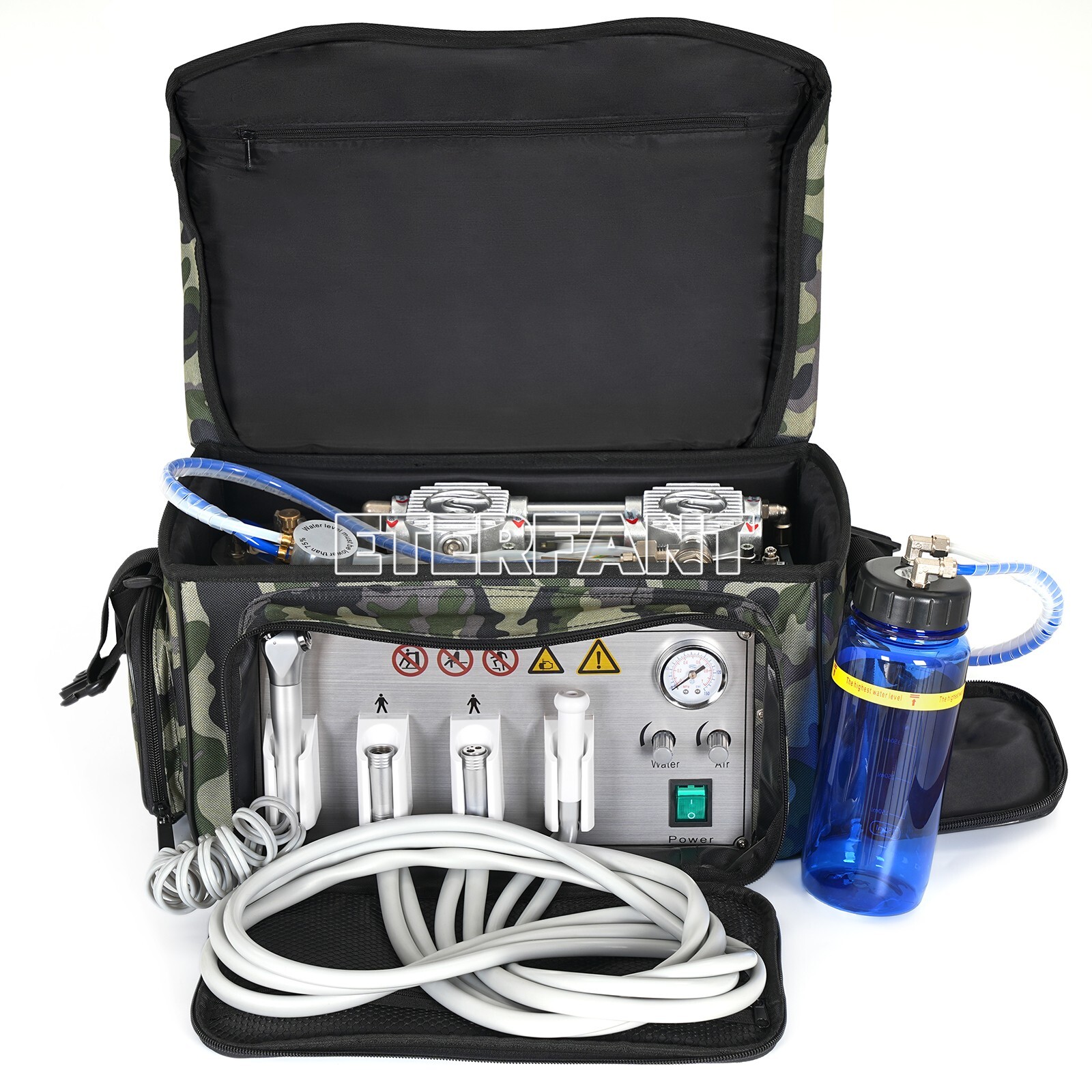 Portable Dental Delivery Unit Bag Air Compressor Suction System 4 Hole BD-401
