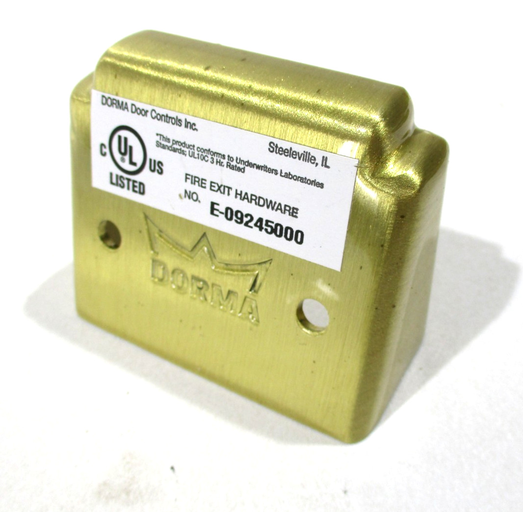 Dorma Fire Exit Hardware End Cap E-09245000 Brass Finish