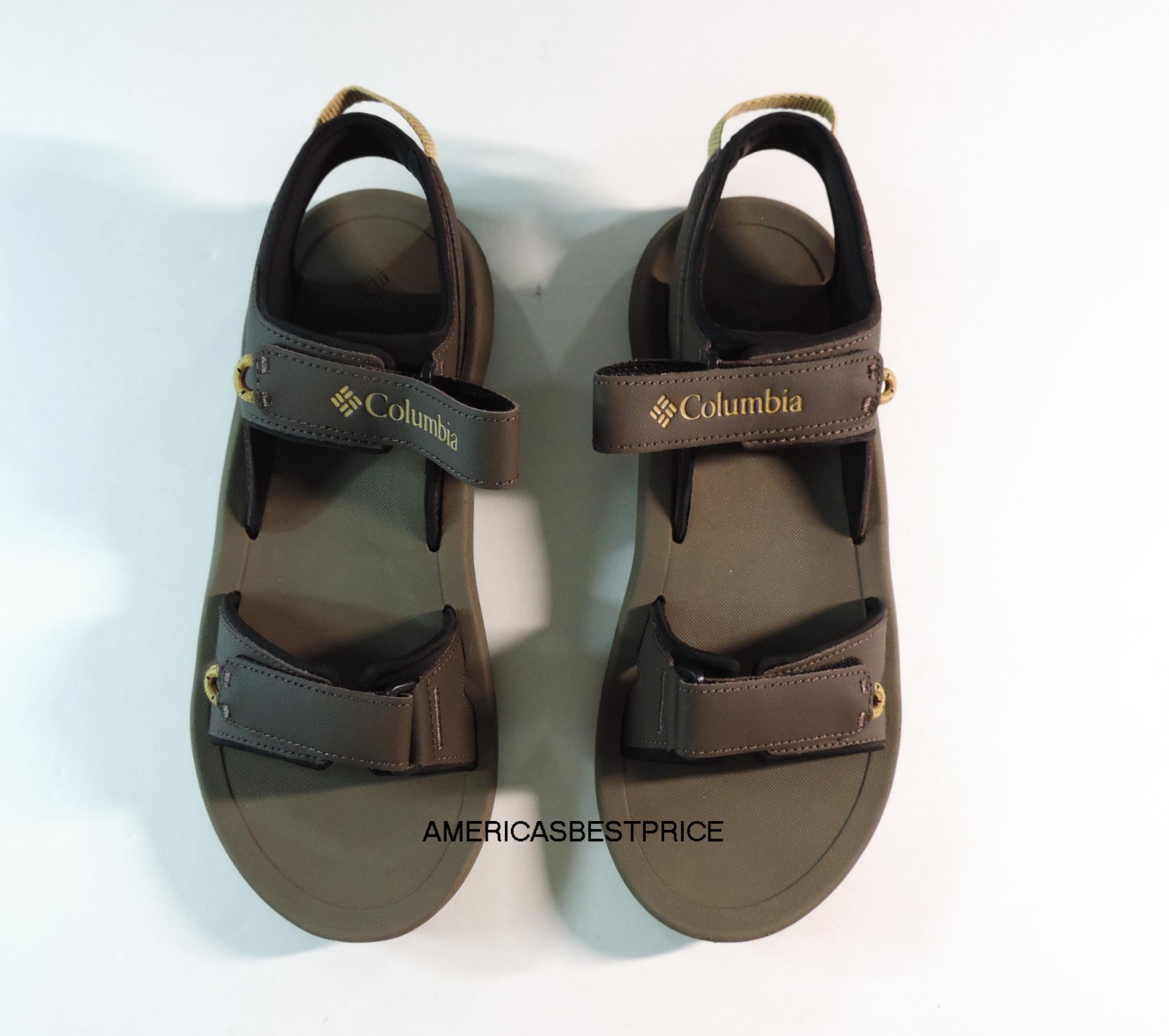 COLUMBIA NEW PORTAGE PASS 2 STRAP SANDAL MEN'S HIKING SANDAL SIZE 11.12 BROWN