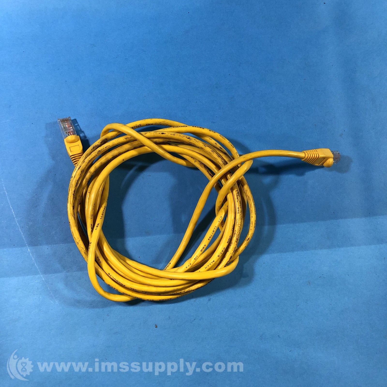 Allen Tel Products Inc LL97744 Yellow Cat 5 Ethernet Cable USIP