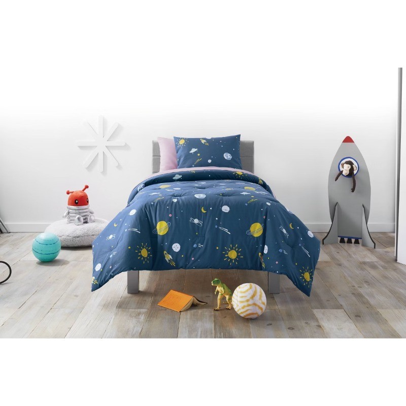 Faux Fur Floor Kids' Pillow Gray