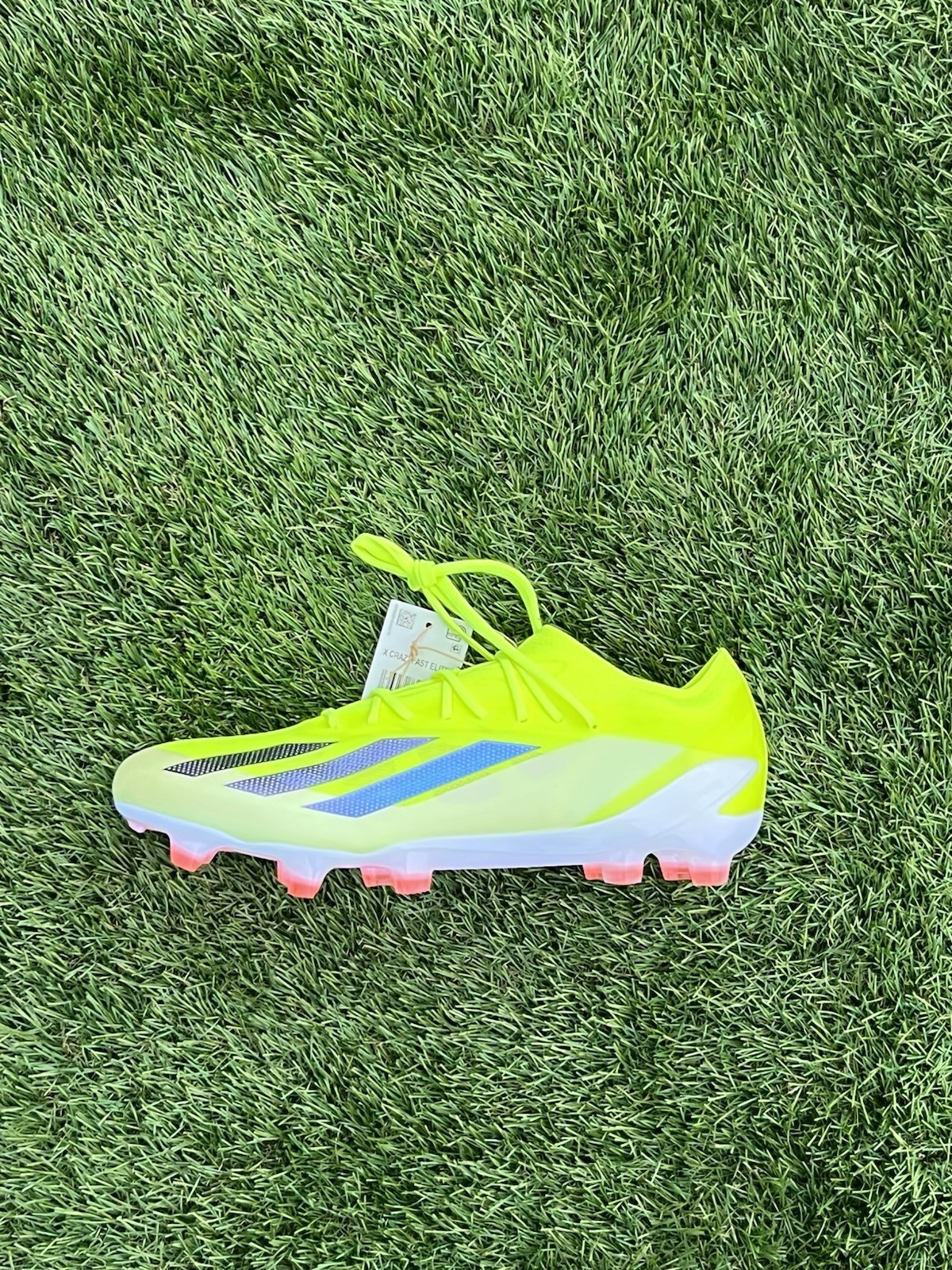 IE2376 Men’s 7 adidas X Crazyfast Elite FG Soccer Cleats - 'Solar Energy Pack'