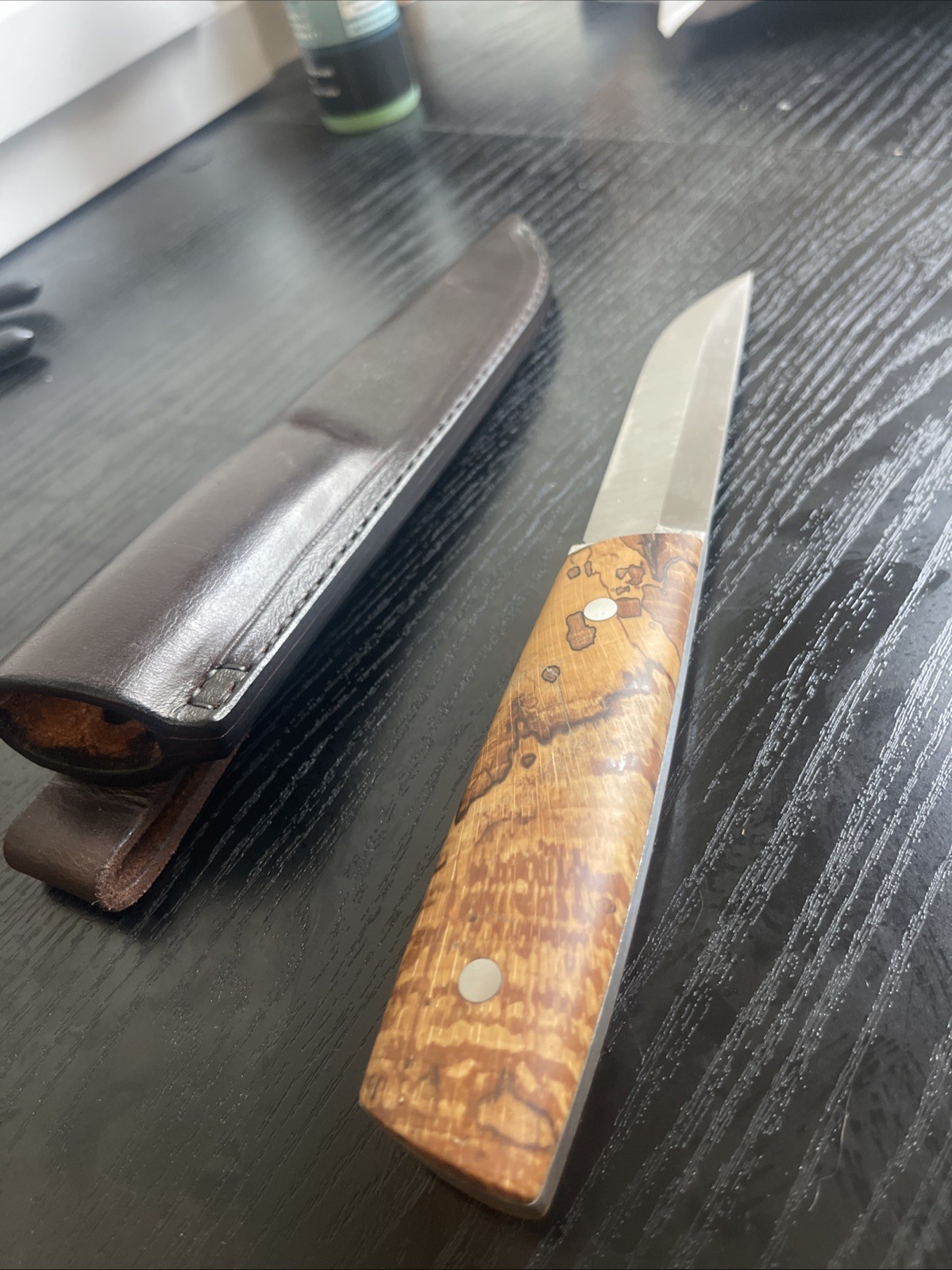 malanika puukko Elmax Full Tang Maple Burl