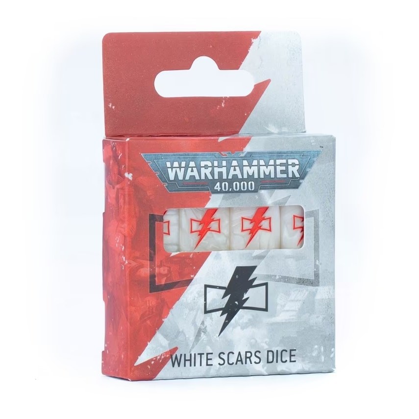 White Scars Dice Set  Dice Warhammer 40,000 Set 16mm NEW Games Workshop