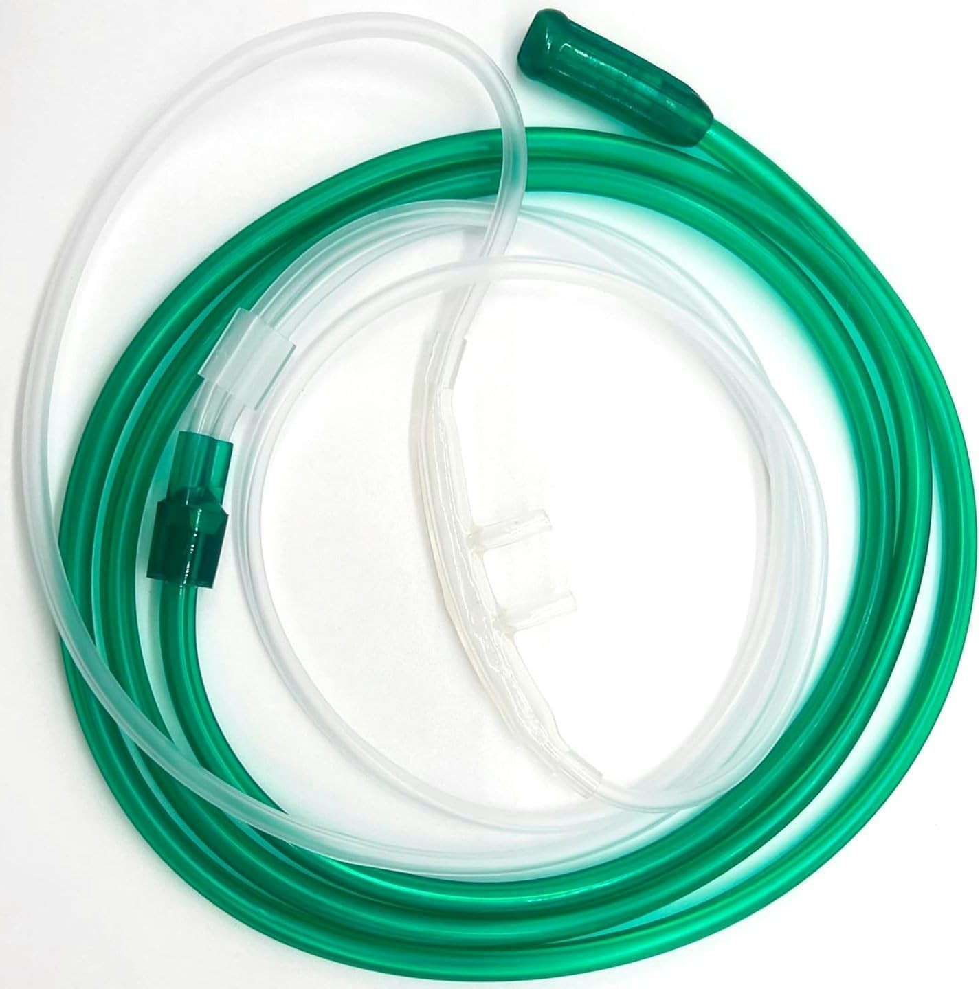 ResOne 25Ft High Flow Adult Oxygen Nasal Cannula 1-Pack - Soft Curved Prongs, Cr