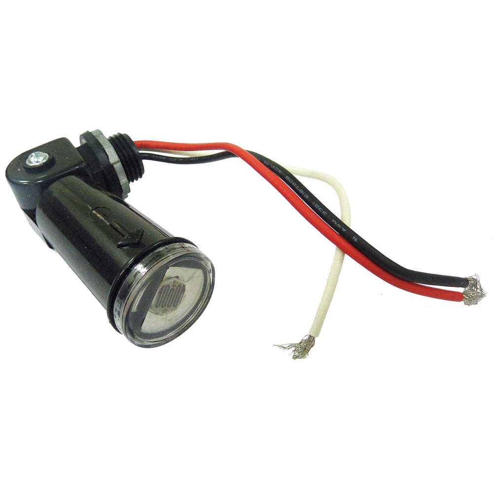DAYTON 26WA91 Photocontrol, 1/2 in Conduit, Black 26WA91