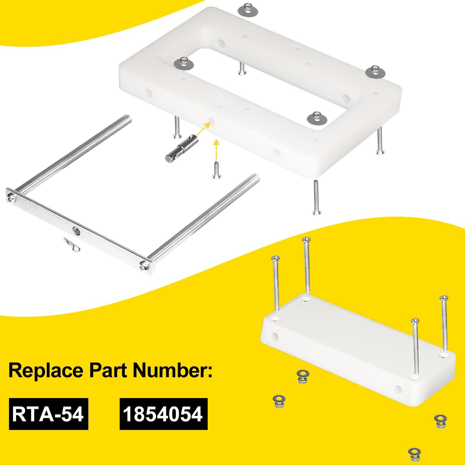 1854054 RTA-54 for Riptide Trolling Motor Composite Quick Release Bracket Mount