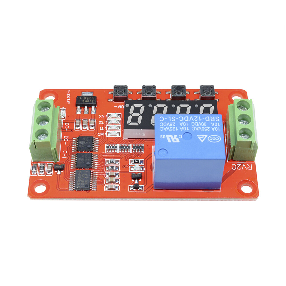 12V Automation Delay Multifunction Self-lock Relay Cycle Timer Module PLC Home