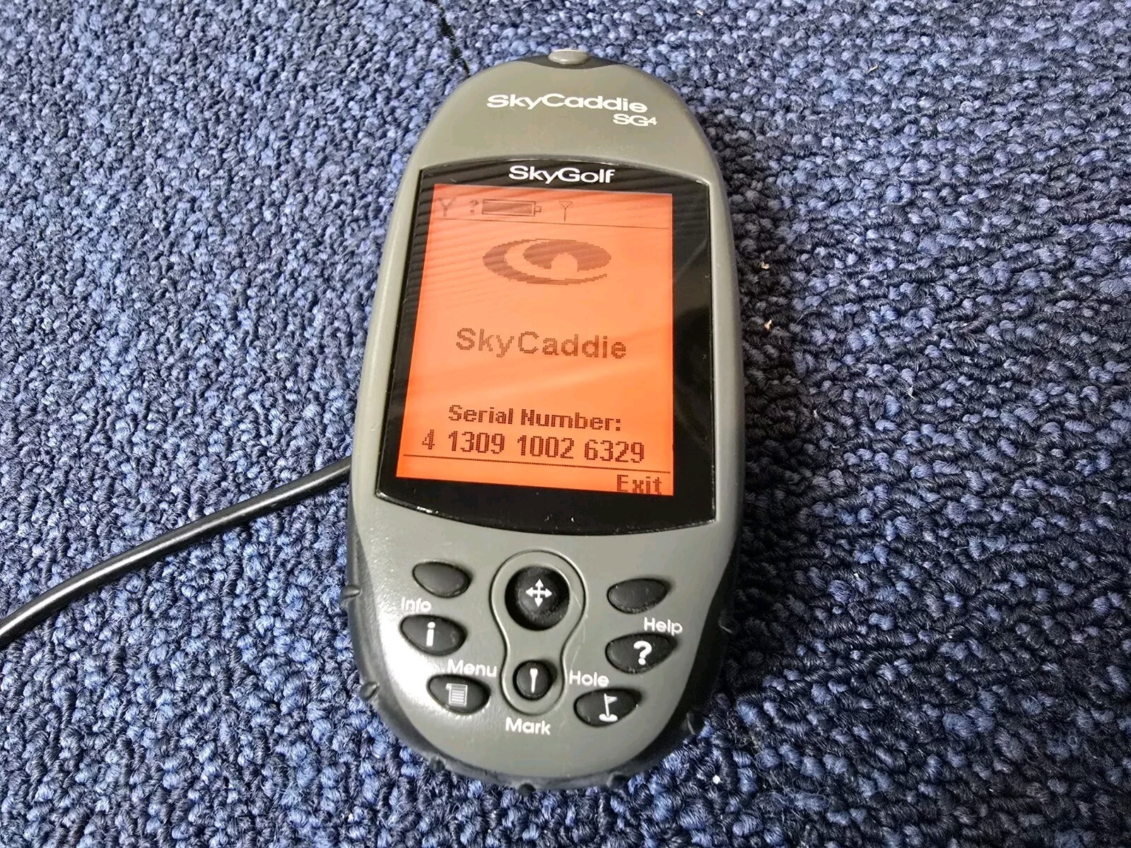 SkyGolf SkyCaddie SG4 Gray Black Large LCD Screen Handheld Golf GPS Range Finder