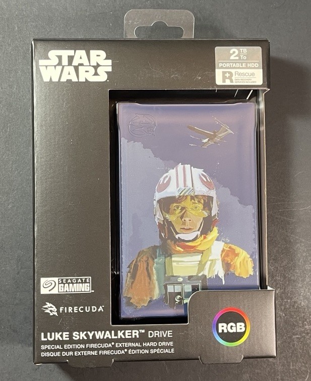 Seagate FireCuda External Gaming Drive 2TB HDD [ Star Wars Luke Skywalker ] NEW