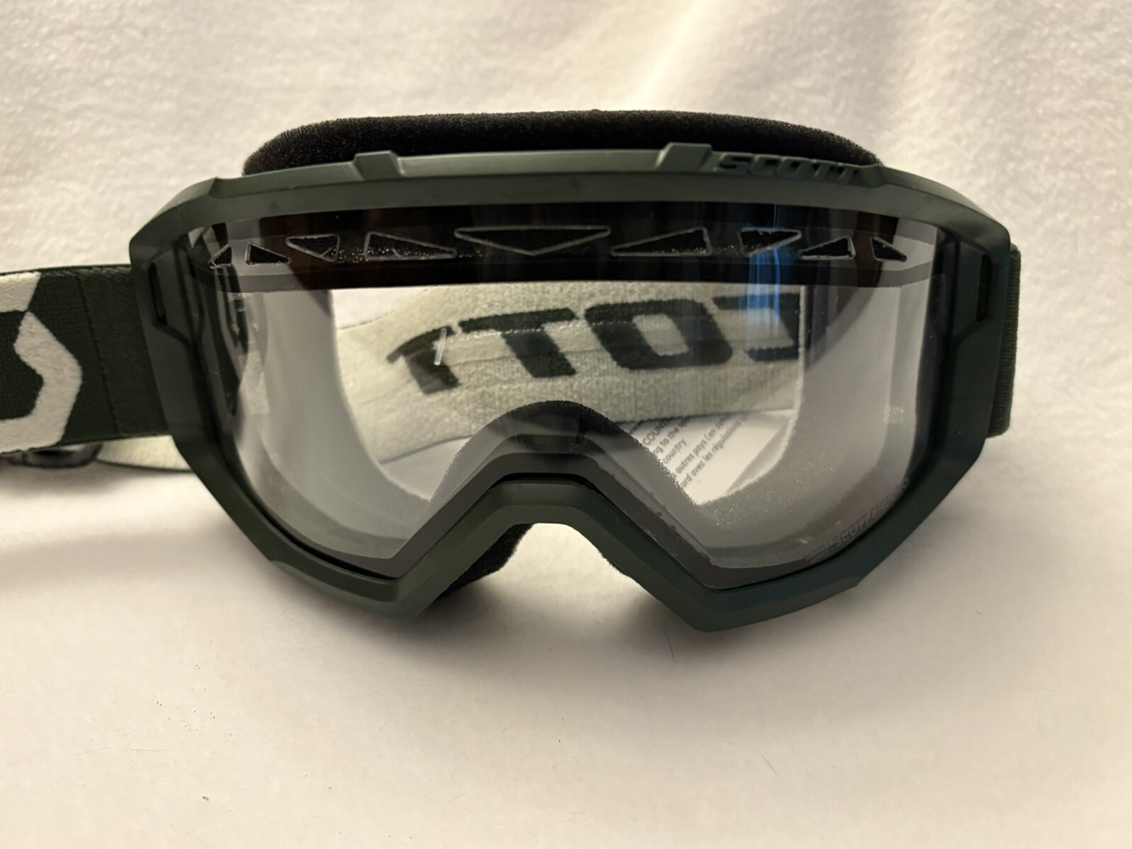 Scott Primal Goggles Kaki (dark)Green, Clear Lens Adult.   CR YZ KX RM KTM