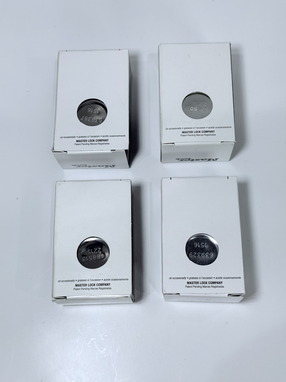 4 Pcs Master Lock 1502 Combination Padlock Round Dial Block Guard Locker Padlock