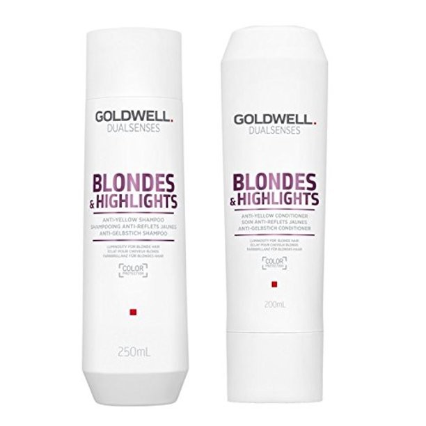 Goldwell Dualsenses Blondes Highlights Anti-Yellow Shampoo&Conditioner 10.1oz