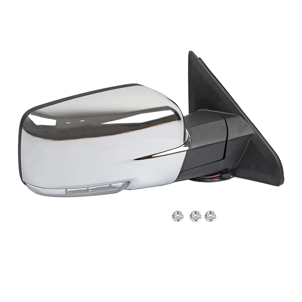Right Passenger Side Mirror Power Heated Chrome For 2013-2019 Ram 1500 2500