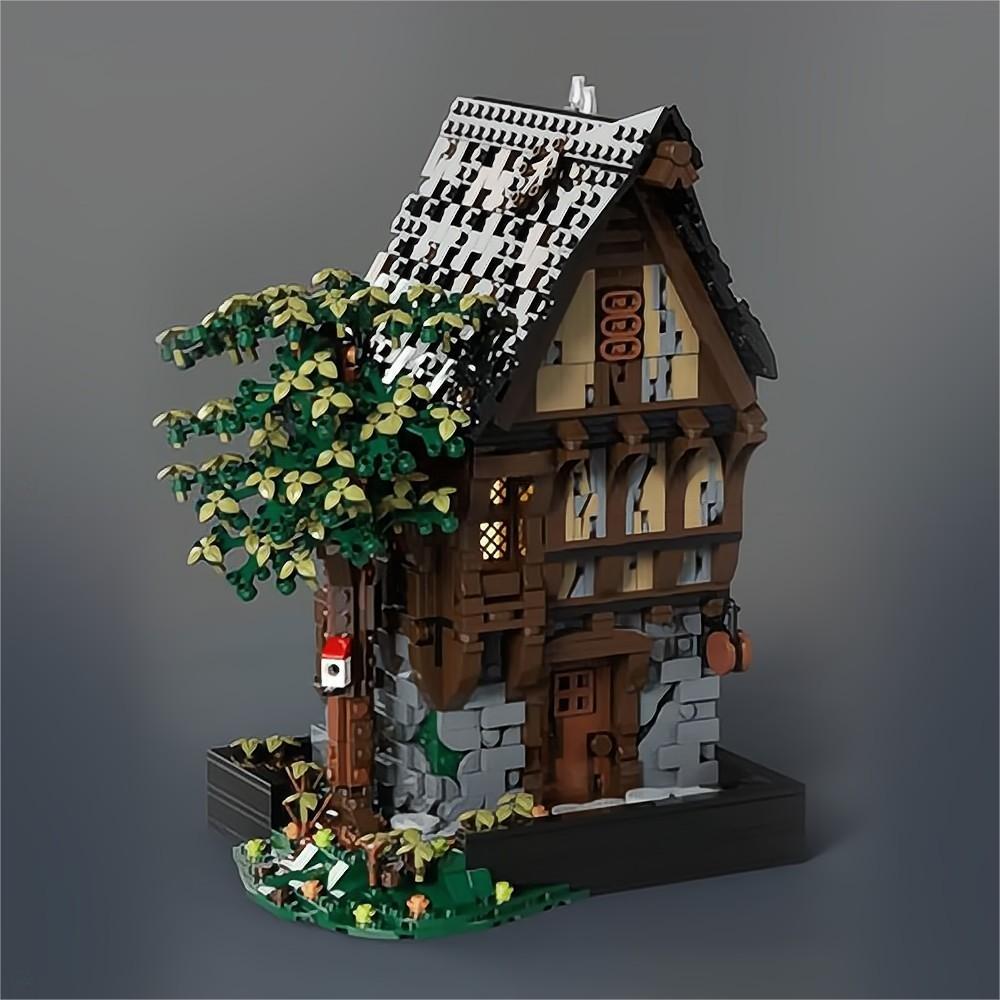 Medieval Modular Street Building Blocks Set DIY Model MOC Bricks Toys Collection