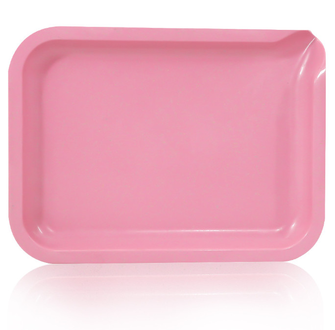 8X6'' Small Plant-Based Fiber Biodegradable Rolling Tray with Pouring Funnel