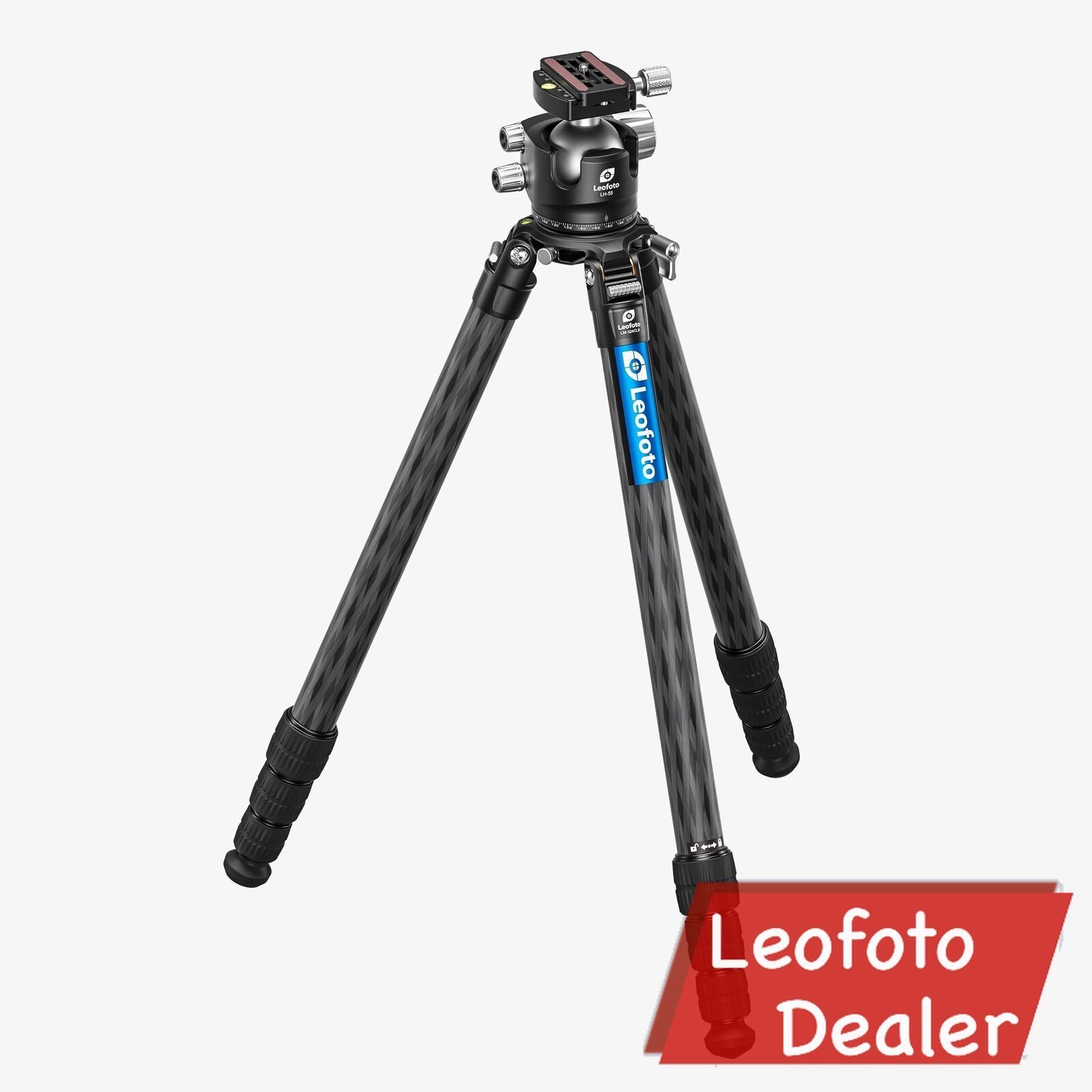 Leofoto LM-324CLX+LH-55 Tripod 75mm Outdoor Shooting Set with BallHead