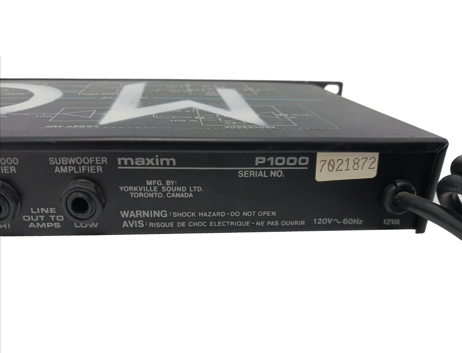 Elite Maxım P1000 Sound Processor/Crossover Processing System - WORKS