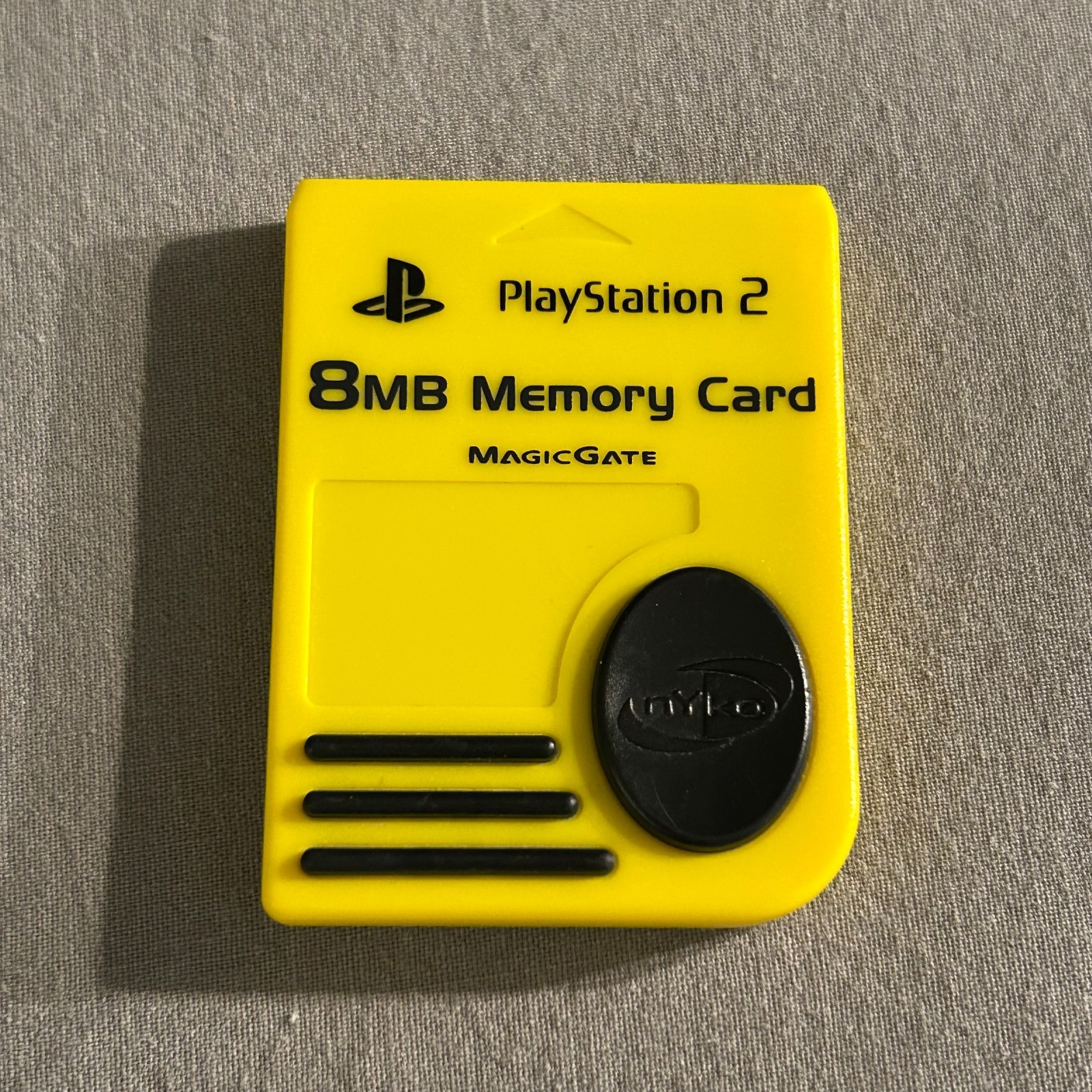 Sony PlayStation 2 Memory Card PS2 Genuine Official MagicGate 8MB Yellow WORKS