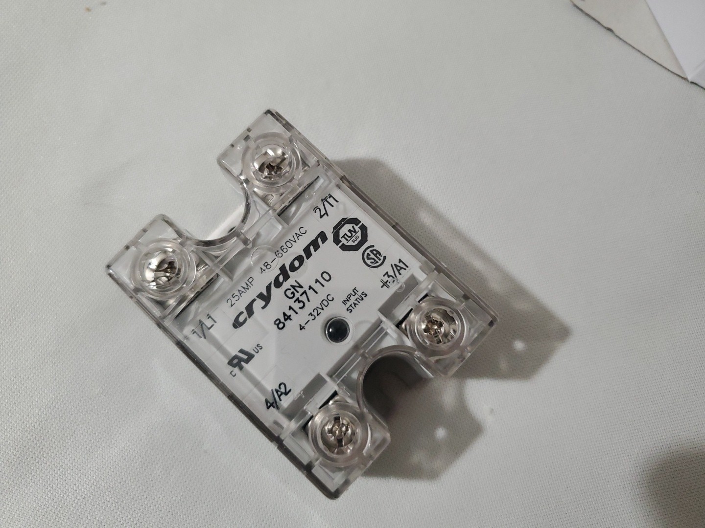 CRYDOM 84137110 Solid State Relay, 25A/660VAC, DC In