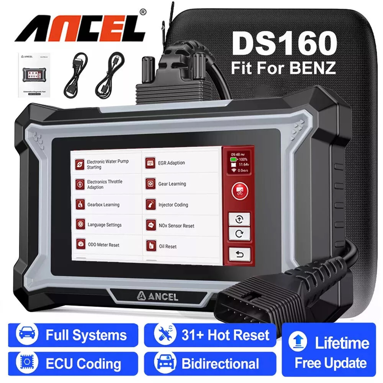 For BENZ Bidirectional ECU Coding All System OBD2 Scanner Diagnostic Tool SAS