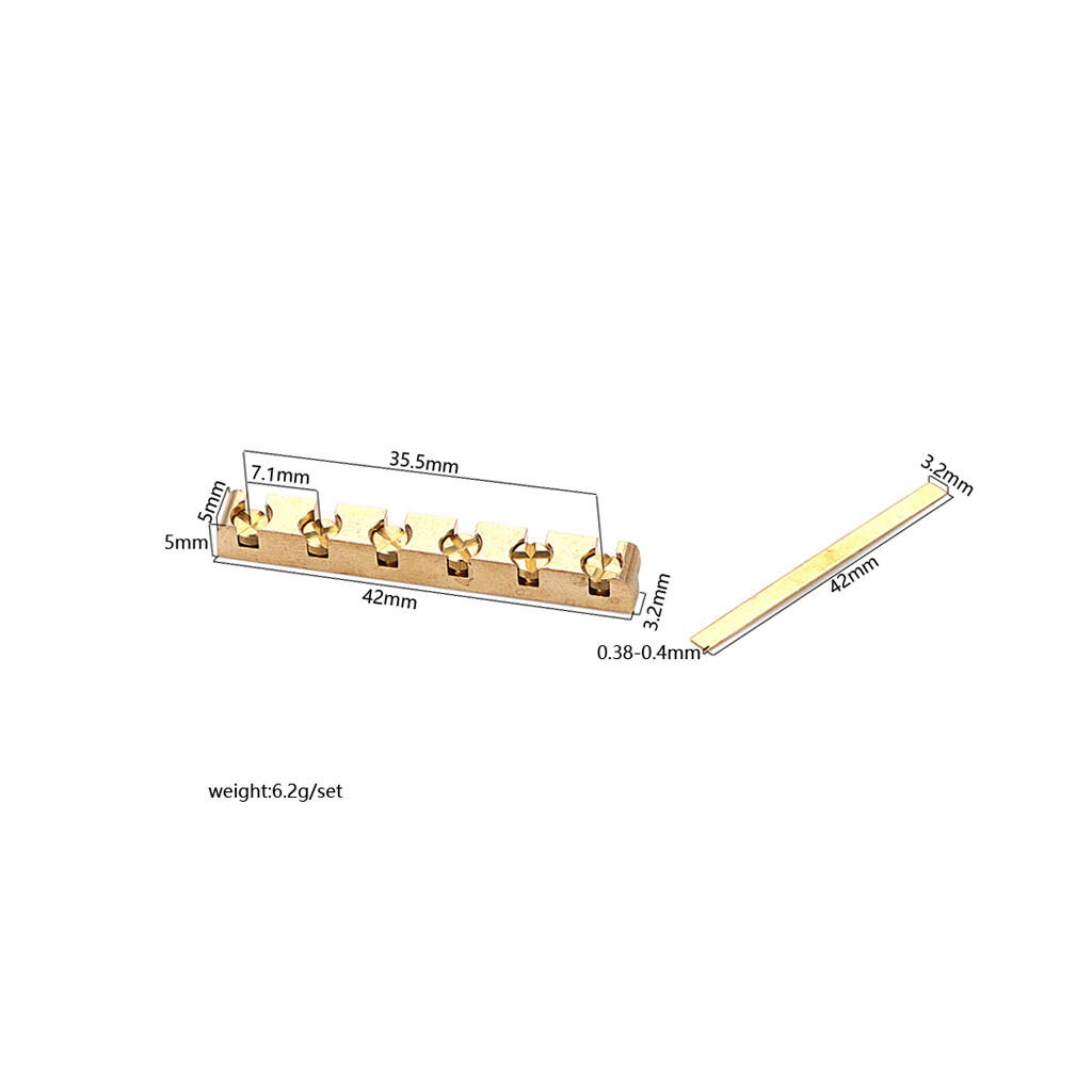Durable Brass Height Adjustable Nut for Strat Stratocaster LP Electric Guitar