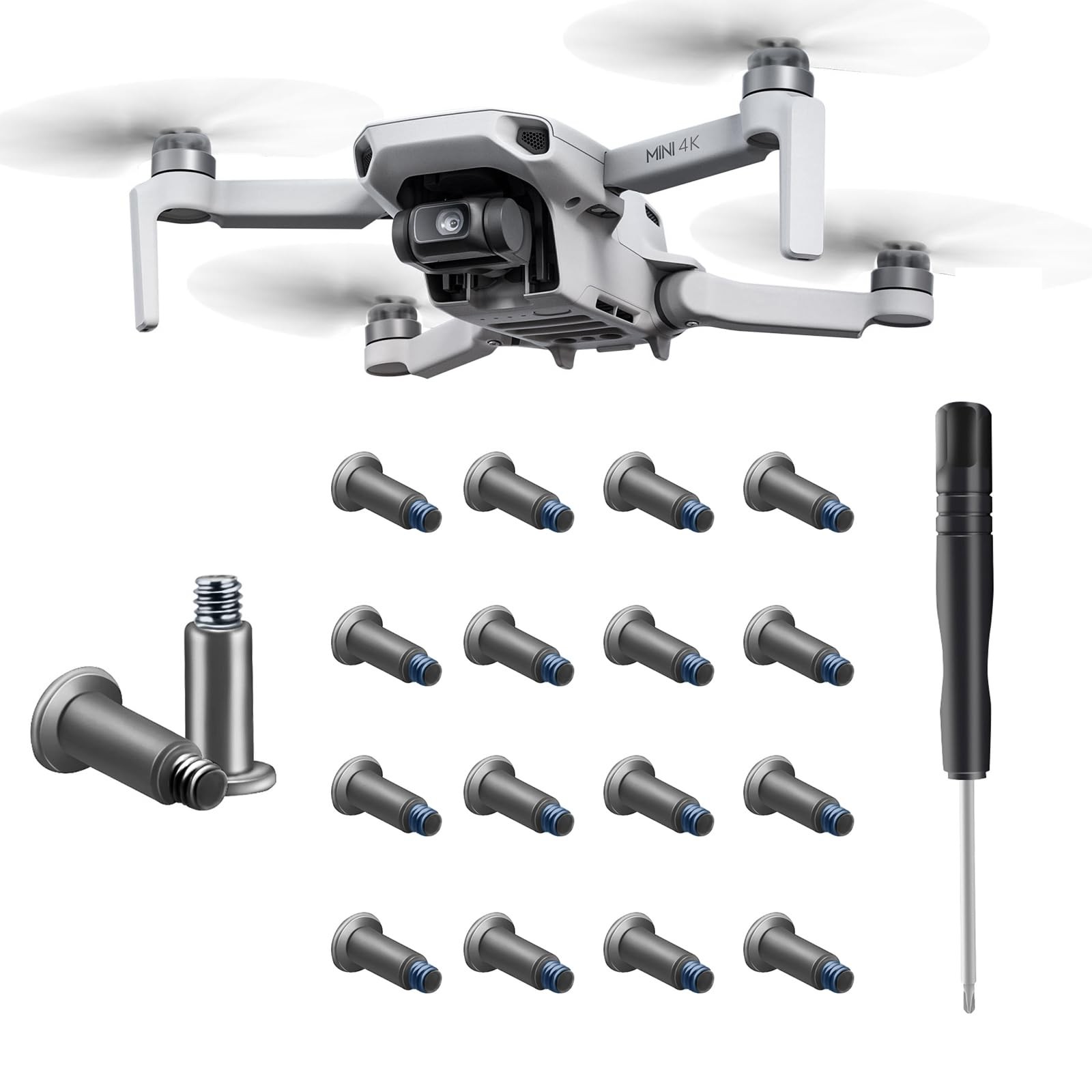 Sinyutia Propellers Screw Kit for DJI Mini 4K / Mini 2 Accessories (16Pack)