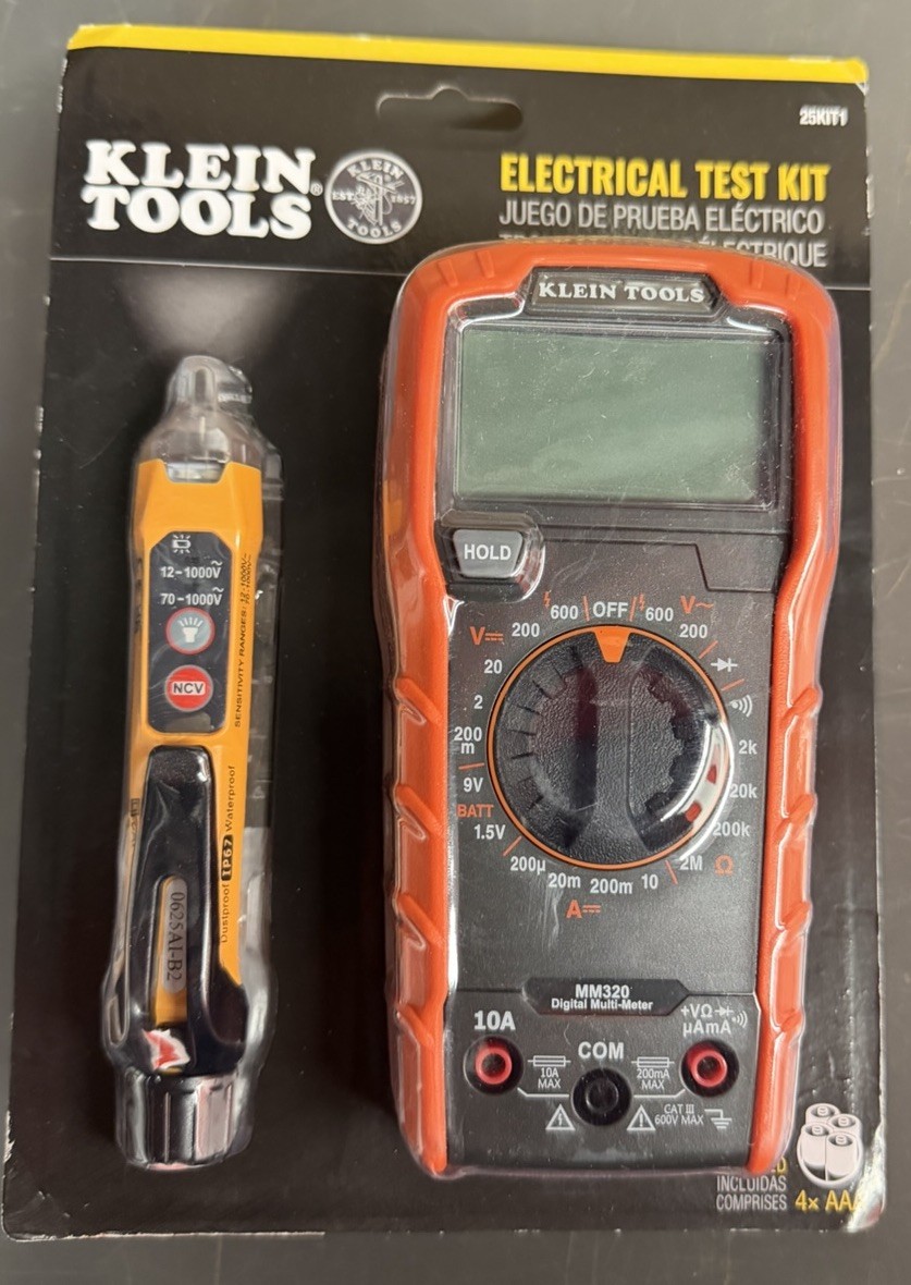 Klein Tools Digital Multimeter & Non-Contact Voltage Tester Set MM320 - 25KIT1