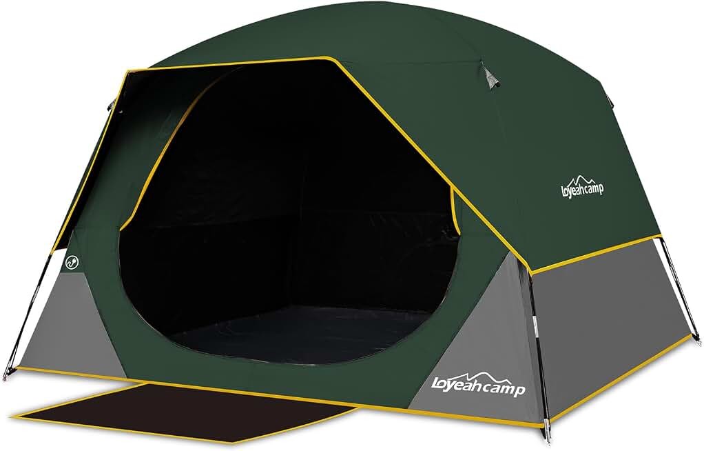 LOYEAHCAMP Tent 4/6 Person Blackout Camping Tent with Rainfly