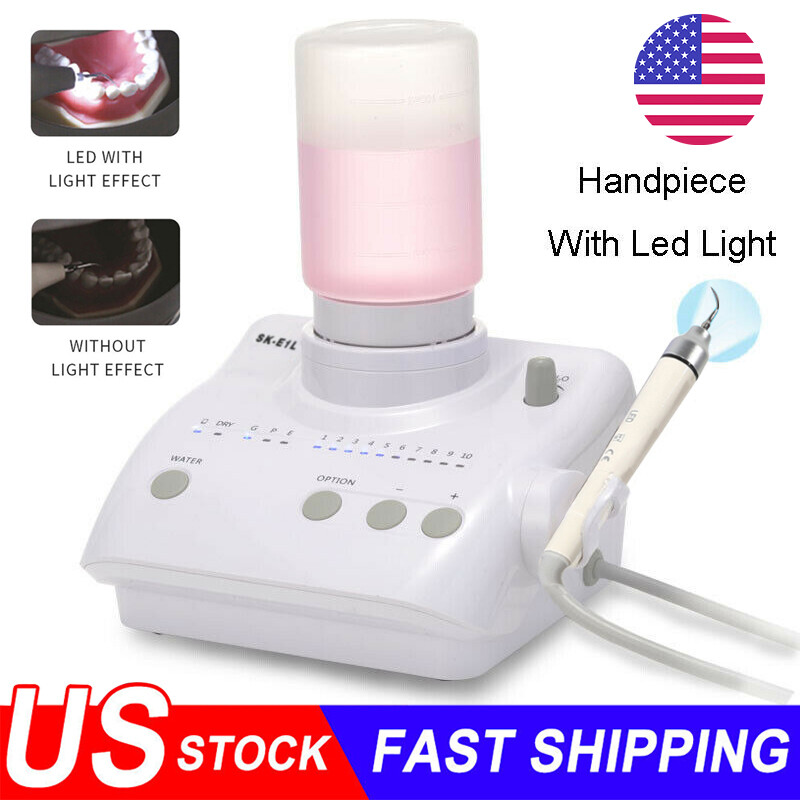 Dental LED Ultrasonic Piezo Scaler Light Handpiece Tips Bottles for EMS Cavitron