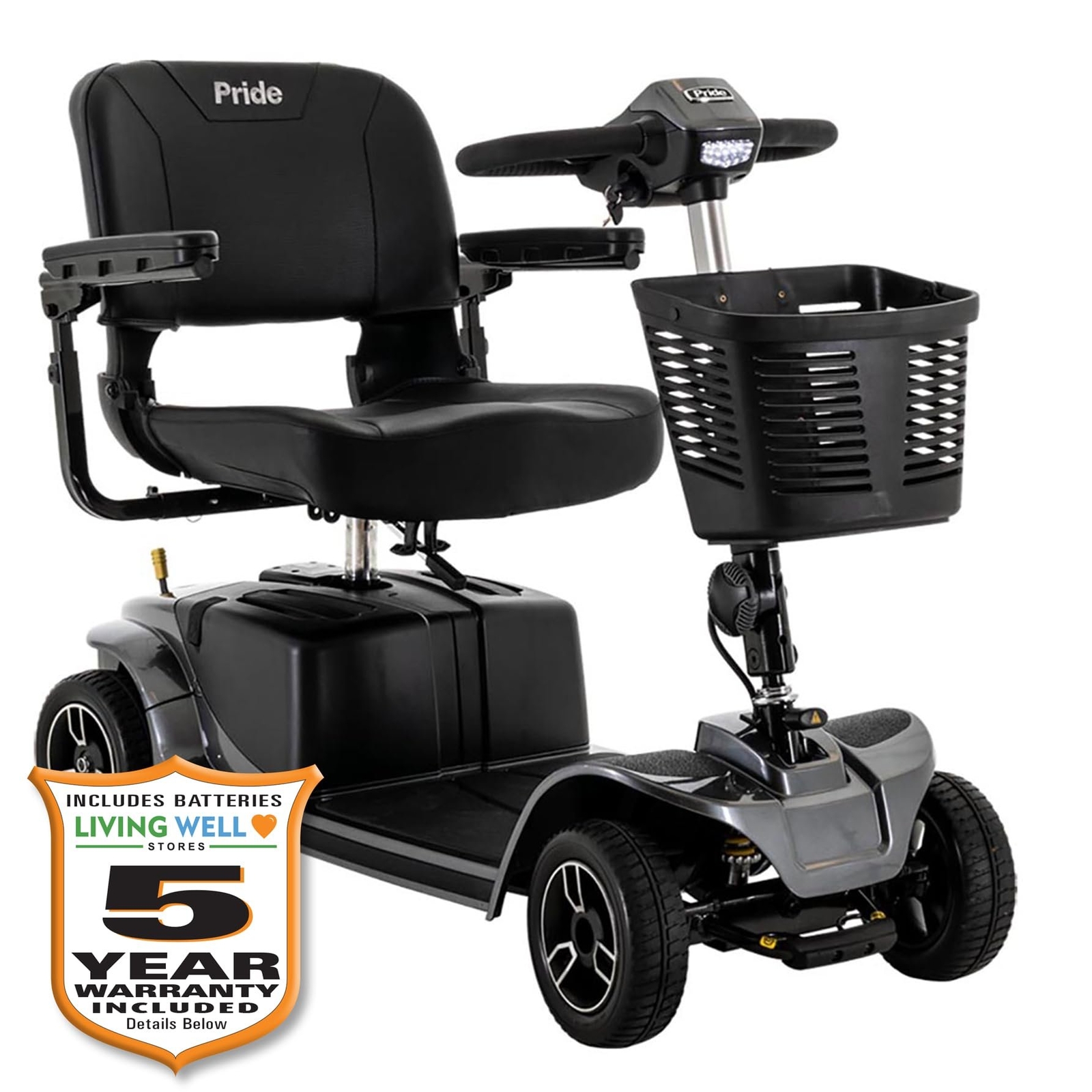 Pride Revo 2.0 4-Wheel Mobility Scooter, 400 Lbs. Weight Capacity,...