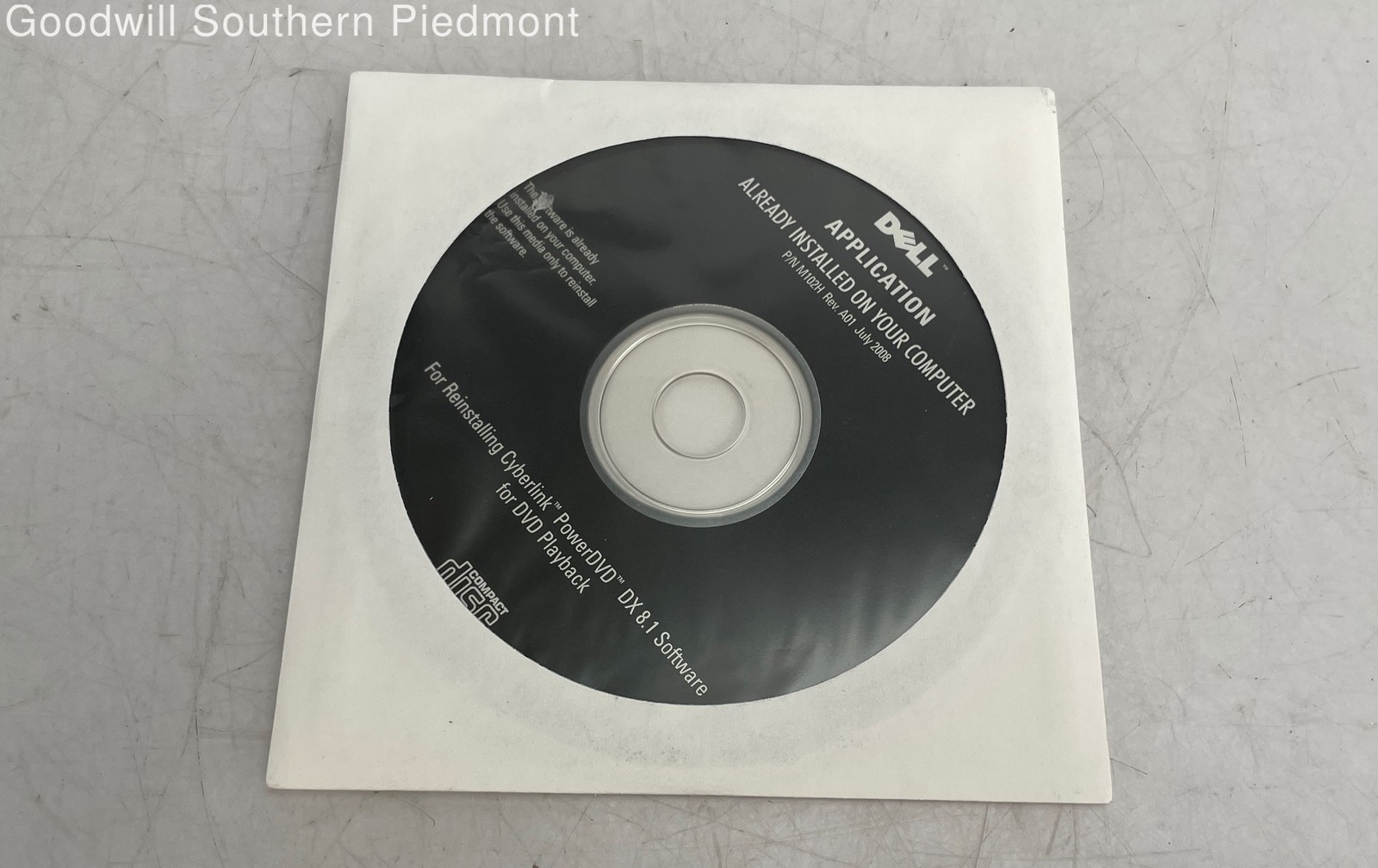 Dell 0K123H Reinstall CD Cyberlink PowerDVD DX 8.1 - New