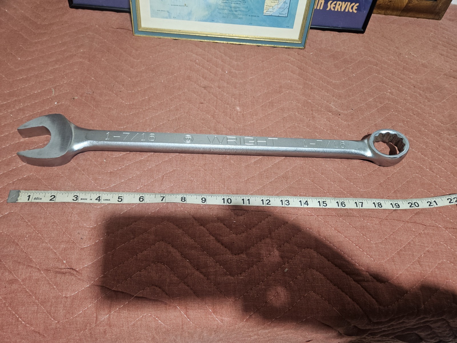 Wright Tool 1146 Combination Wrench WRIGHTGRIP 2.0 12 Point Satin 1-7/16"