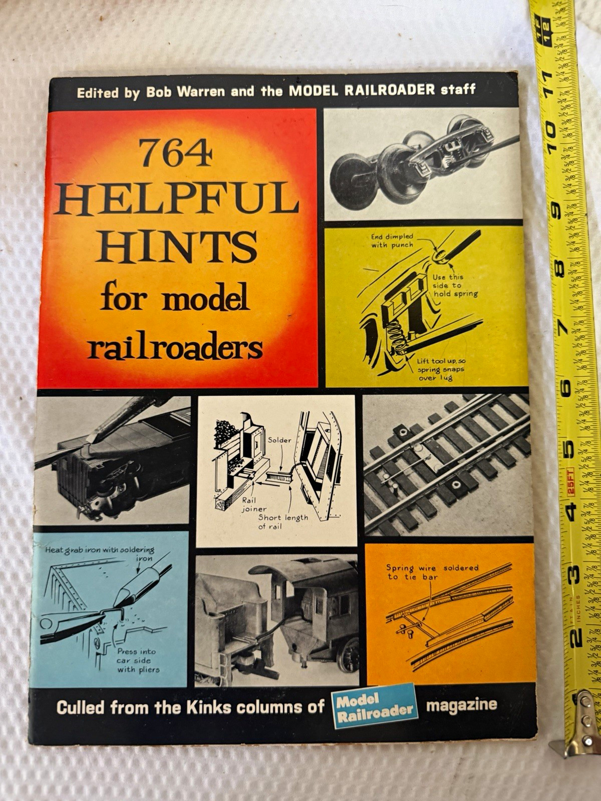 764 Helpful Hints for Model Railroaders PB Illustrated Edited Bob Warren 1965