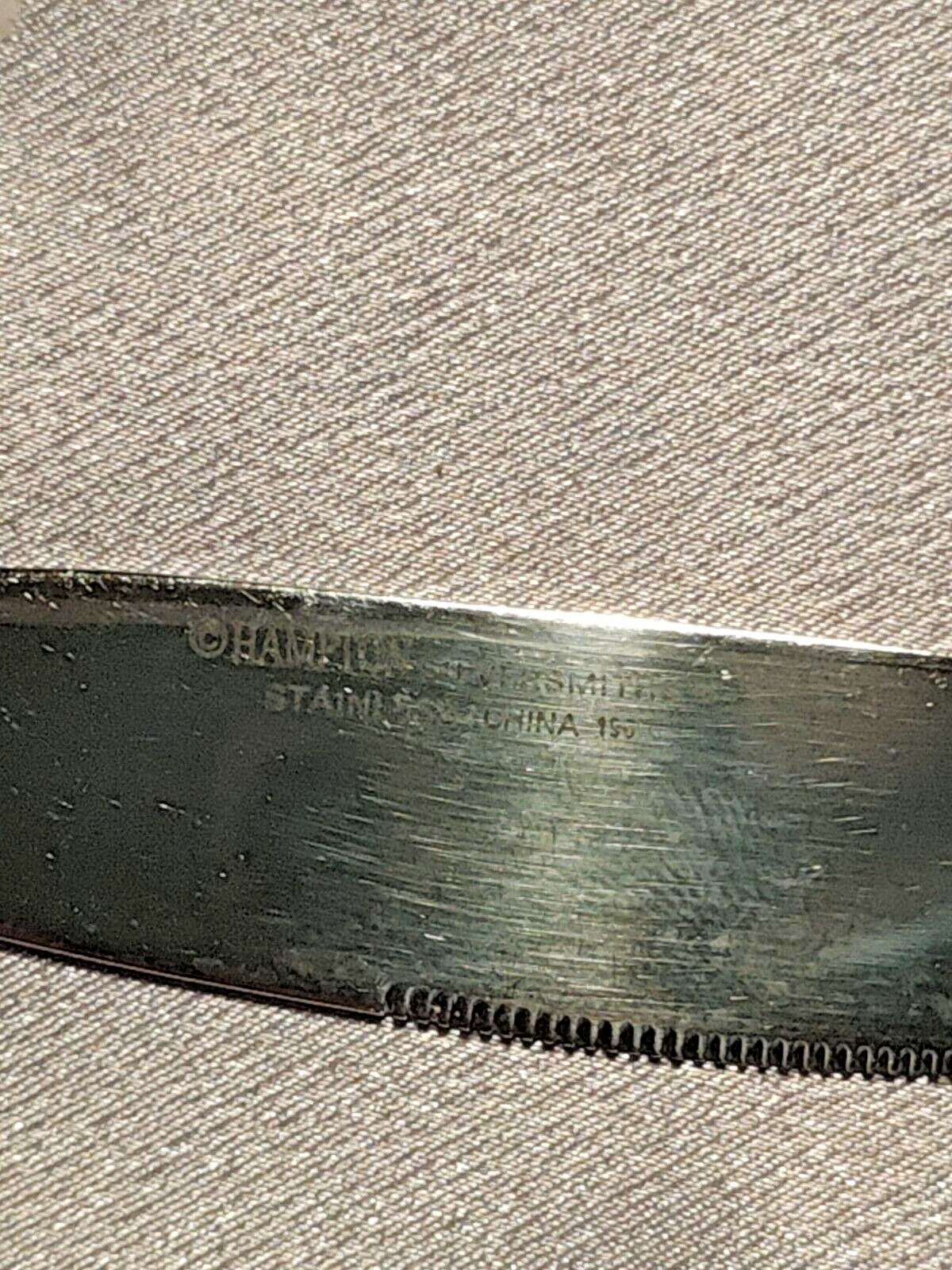 Hampton Silversmiths Rose Pattern Stainless Steel 8 3/4" Replacement Table Knife