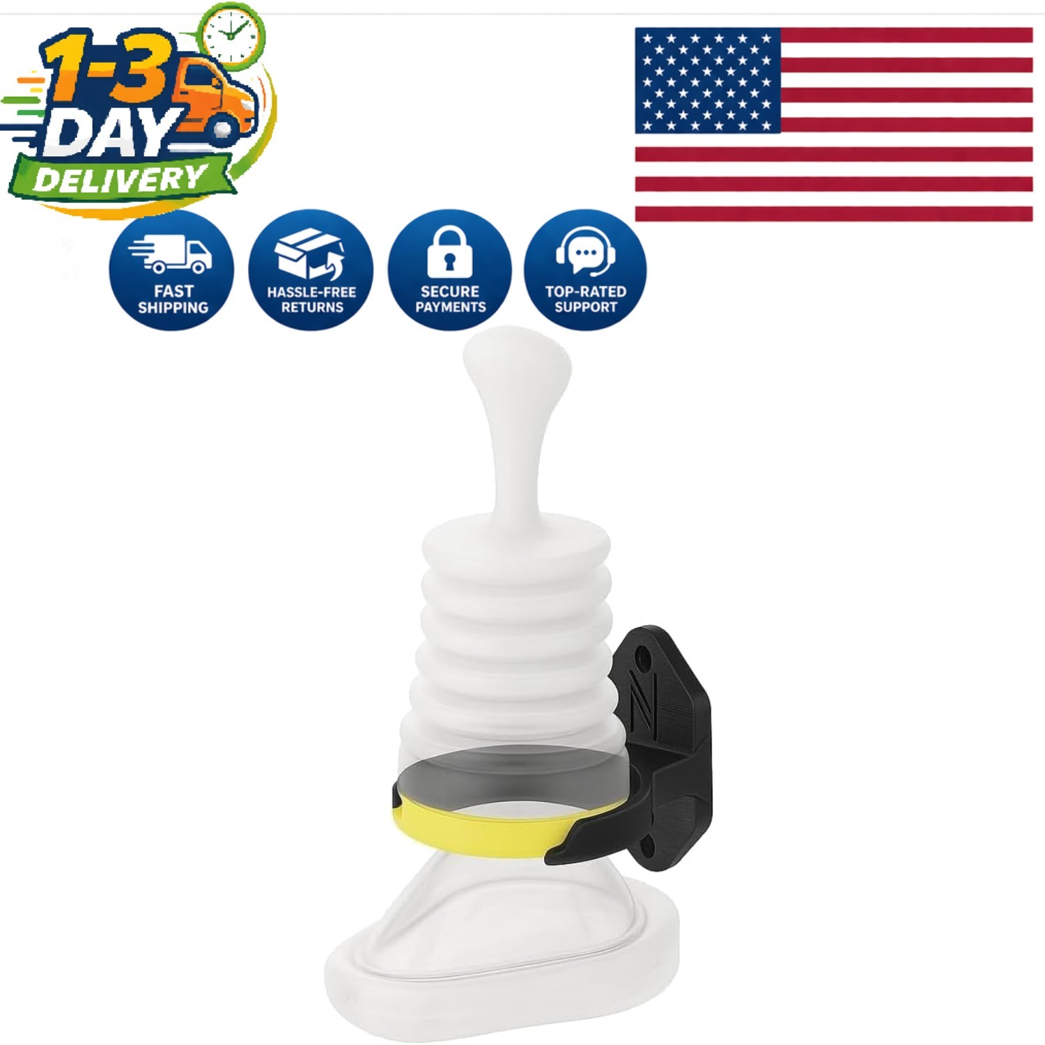 Compact Wall Mount Holder for LifeVac and Rescue Device Kits - Easy Access