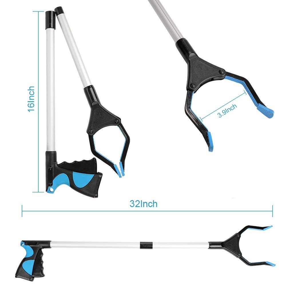 Grabber Reacher Tool, 32" Foldable Picker Upper Grabber, Reaching Tool for Tr...