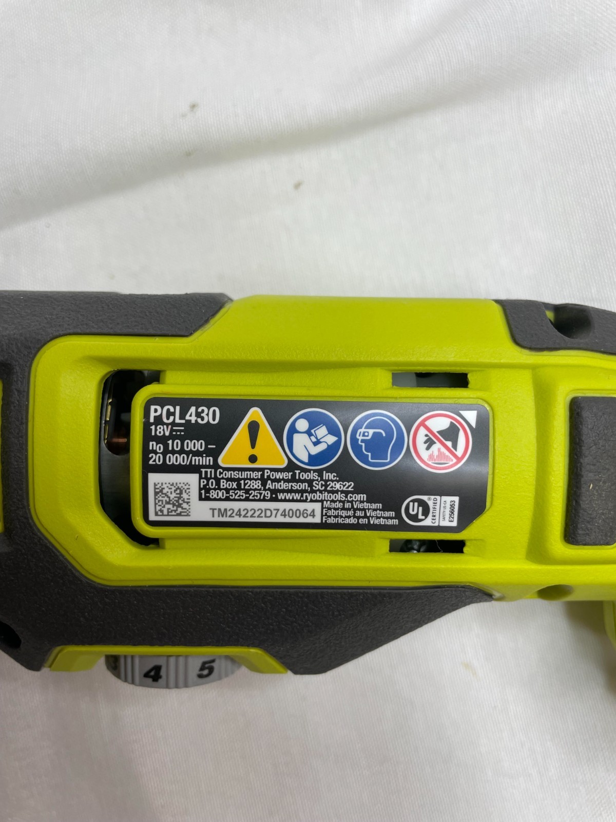 RYOBI PCL430 ONE+ 18V LITHIUM CORDLESS MULTI-TOOL ONLY TOOL C10
