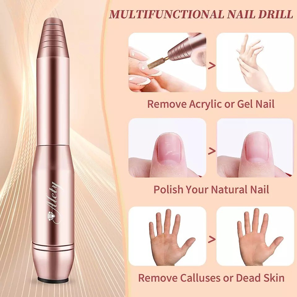 Dremel Nail Polish for File Gel Acrylic Grinder Buffer Tool Finger Drill Kit NEW