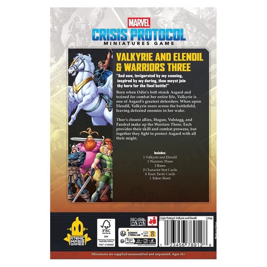 AMG - Marvel Crisis Protocol: Valkyrie on Elendil & Warriors Three