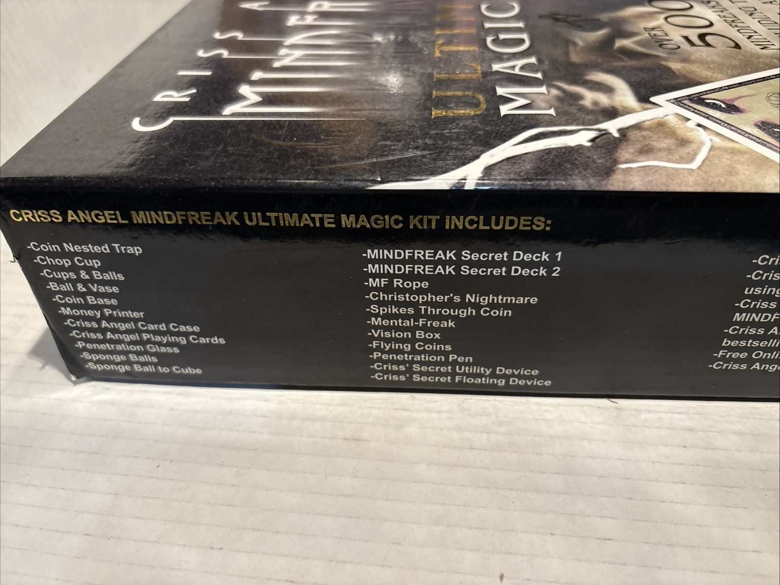 Magic Set Criss Angel Mind Freak Ultimate Magic Kit EMPTY BOX ONLY