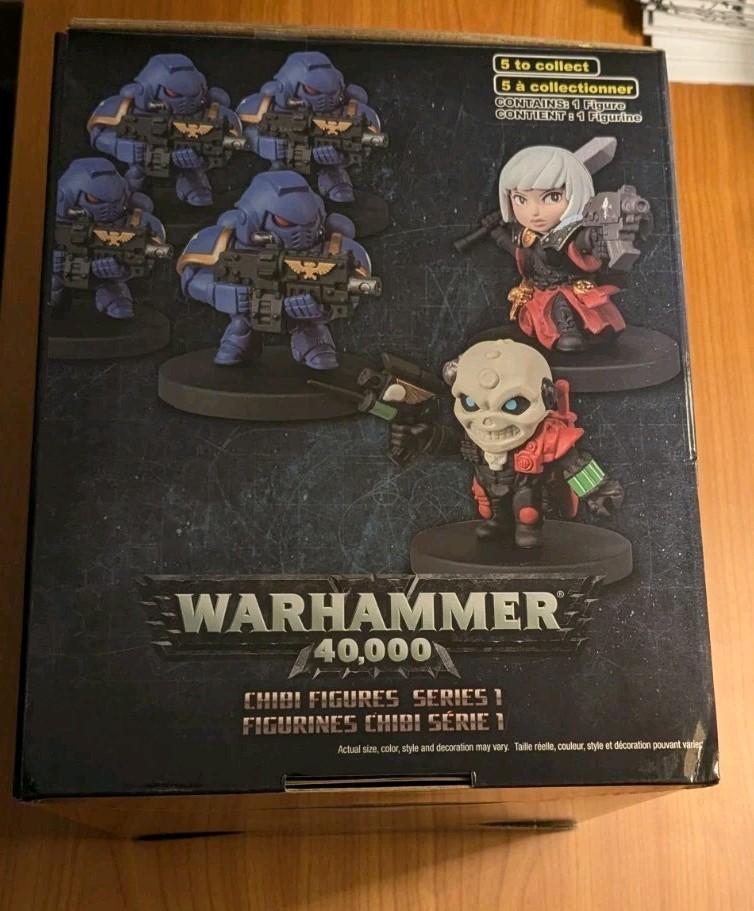 Bandai Warhammer Chibi series 1 FULL SET with empty store display box