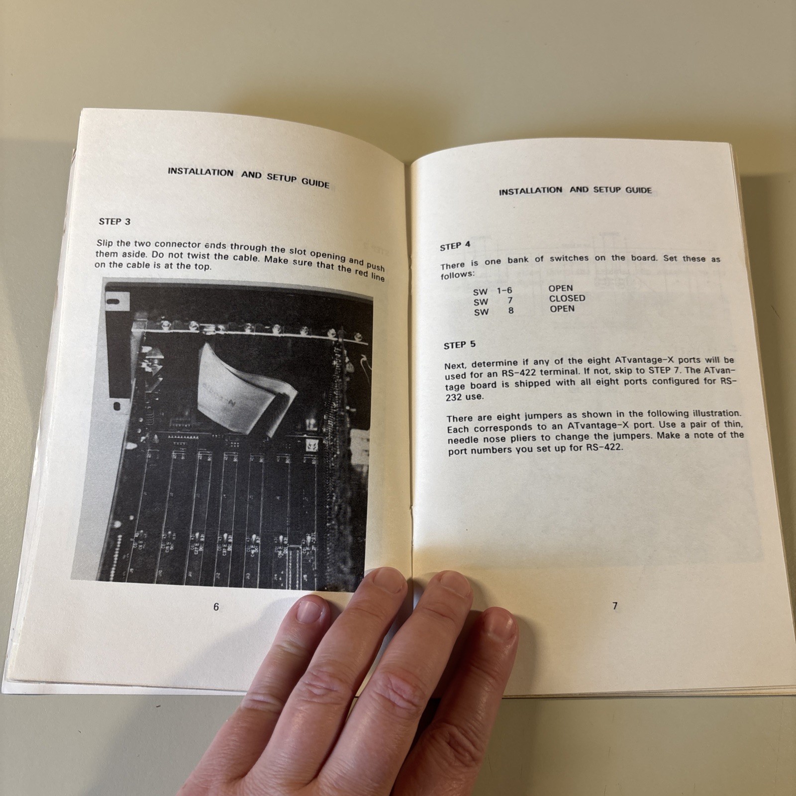Vintage 1984 COMPUTONE Systems Inc. Atvantage -X Installation Guide
