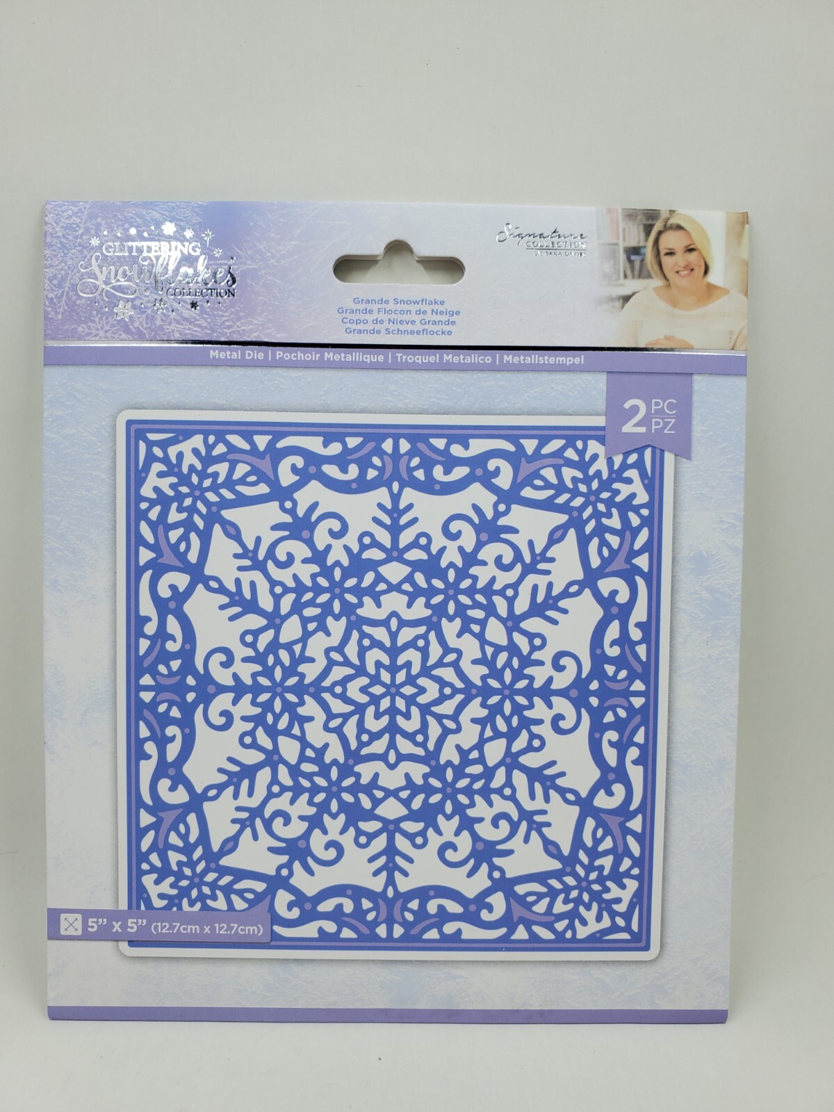 CCH3 Crafters Companion Glittering Snowflakes Collection Grande Snowflake  Dies